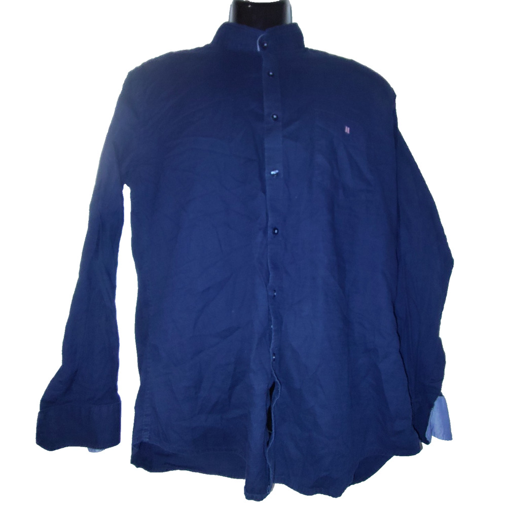 Otto Casuals Men’s Blue Long Sleeve Shirt Size XL BG16